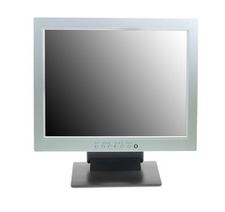 Computer monitor isolated on white