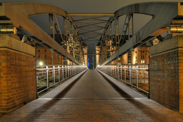 Obraz premium Die Kibbelstegbrücken zur Hamburger Hafencity