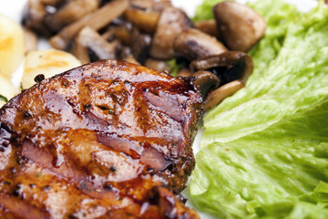Tasty grilled food
