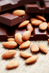 chocolate with almonds