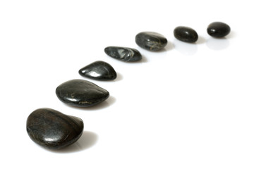 Fototapeta na wymiar zen stones isolated