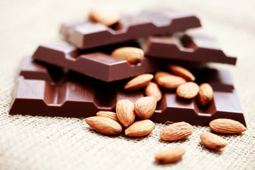 chocolate with almonds