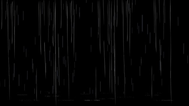 lluvia animada con canal alfa