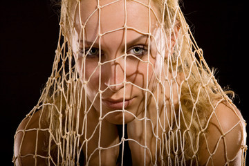 Girl in net