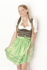 Oktoberfest  Frau im Dirndl