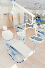 Interior of a dental clinic,dental chairs