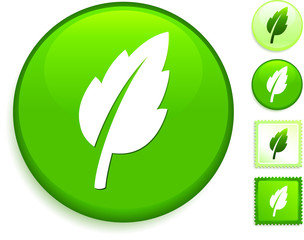 Leaf Icon on Internet Button