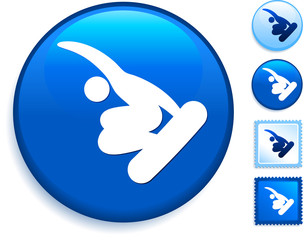 Snowboard (skateboard) Icon on Internet Button