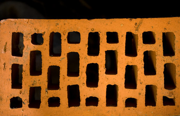 abstract brick wall background closeup