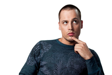 Man deep in thought
