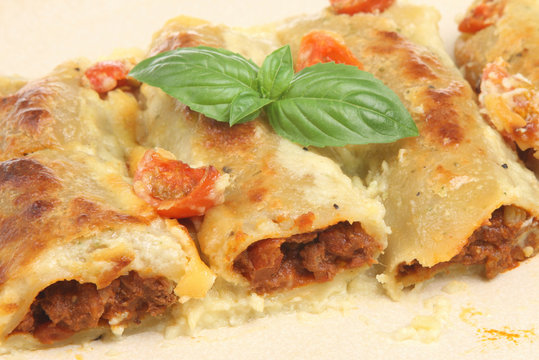 Italian Beef Cannelloni Pasta