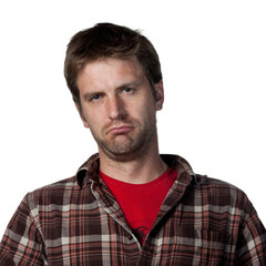 Obraz premium Sad man