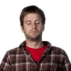 Obraz premium Man looking down