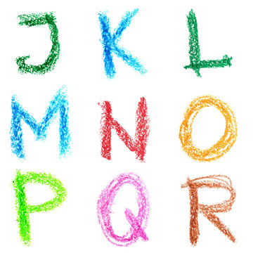 Crayon alphabet, Lettrs J - R