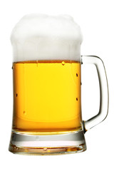 Mug of beer with froth