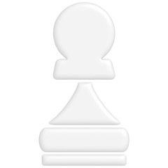 Schach Figur Bauer weiss