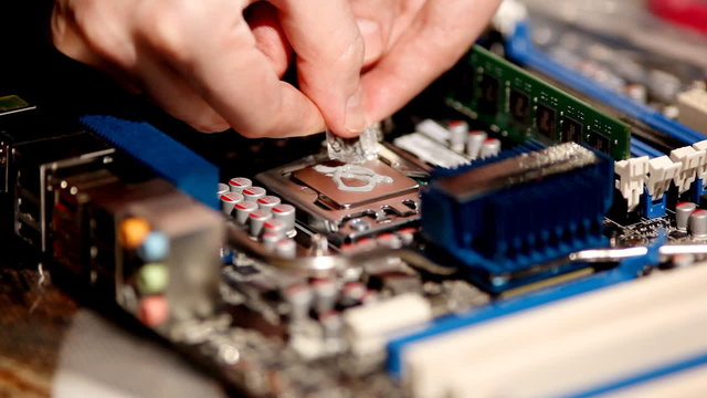 put thermal grease and install cooler