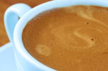 Cup of coffee close-up
