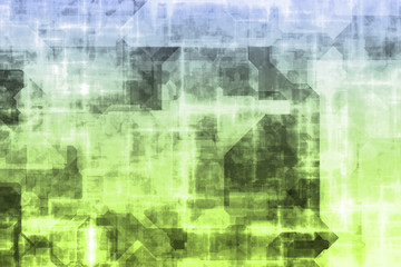 Obraz premium Electrical Current Grid