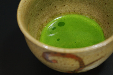 抹茶のアップ