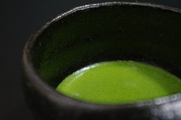 抹茶のアップ