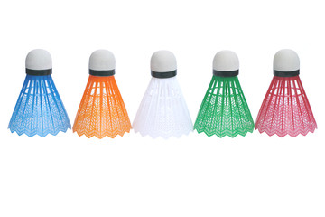 Five fun color volans for badminton
