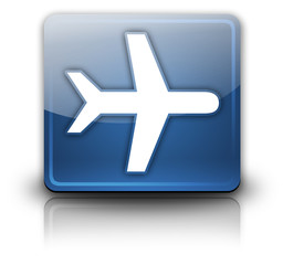 Obraz premium Glossy Square Button 