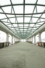 steel roof of dock in hong kong