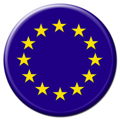 European Union flag inside a button