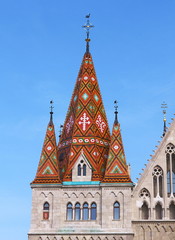 Fototapeta na wymiar Budapeszt, wieża Mathias kościoła