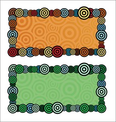 Creative colored banners