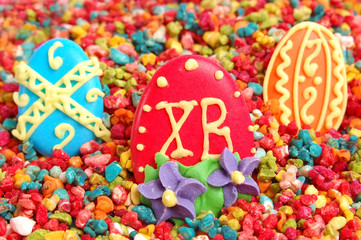 Fototapeta na wymiar Decorative colorful candy sprinkles