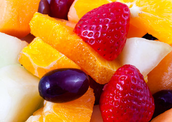 Close Up of Fresh Fruit Salad