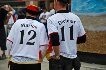 Fu&szlig;ballfans in Salzburg