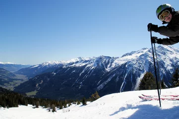 Fotobehang Skifahren ist schön © Tobi
