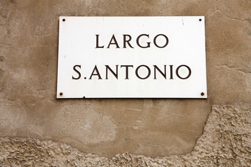 Agrigento - Largo San Antonio street