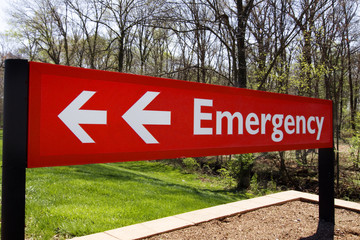 Fototapeta premium emergency sign