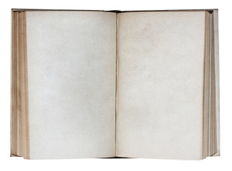 blank open book isolated