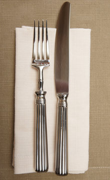 Fork, Knife And Napkin