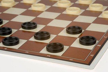 Obraz na płótnie Canvas a checkers game