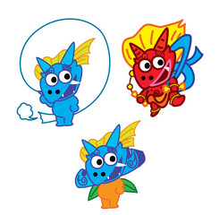 風神雷神（鬼）のキャラクター