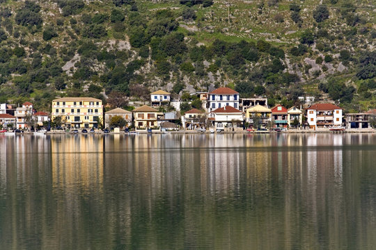 Nydri bay at Lefkada island, Greece