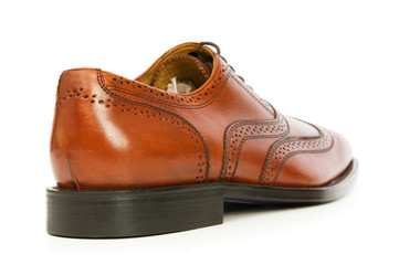 Male shoes isolated on the white background