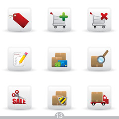 Internet shopping - icons series 13