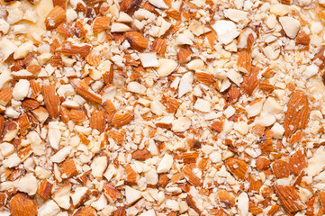 Almond as background