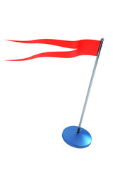 isolated red flag on flagstaff