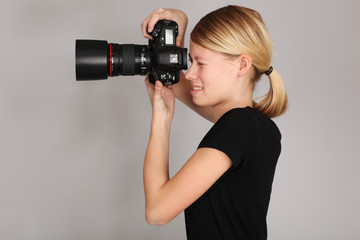 freundliche Fotografin