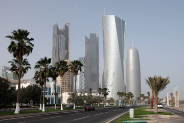Fototapeta na wymiar Doha (Katar) skyline