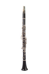 Beautiful clarinet isolated on white background