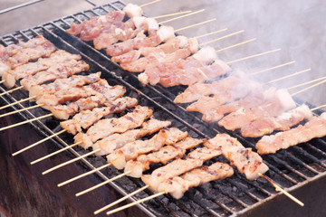 Schweinefleisch am Grill